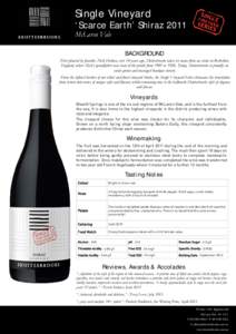 2011 Shottesbrooke Single Vineyard Shiraz