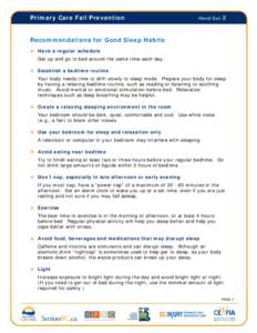 How to Incorporate Falls Assessment