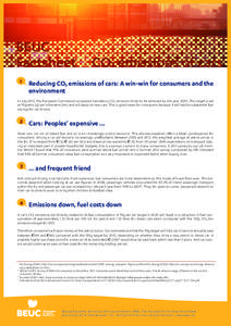 BEUC Factsheet 1 CO2 emissions of cars