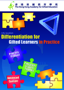 Info-booklet:  Differentiation for Gifted Learners in Practice ss