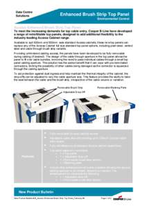 Microsoft Word - New Product Bulletin #23_Access Enhanced Brush Strip Top Panel_February 09