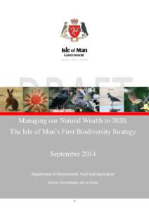 Managing our Natural Wealth to 2020, The Isle of Man’s First Biodiversity Strategy September 2014 Department of Environment, Food and Agriculture Rheynn Chymmyltaght, Bee as Eirinys