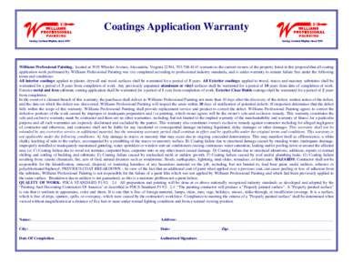 Microsoft Word - Warranty Handout.doc