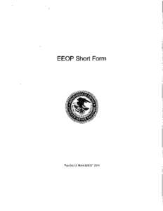 EEOP Short Form  Tue Oct 12 10:44:53 EDT 2010 Step 1: Introductory Information Grant Title: