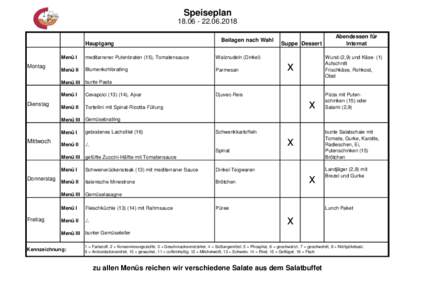 Speiseplan2018 Hauptgang Montag