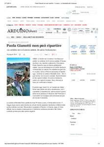 Paola Gianotti non può ripartire ­ Cronaca ­ La Sentinella del Canavese QUOTIDIANI LOCALI