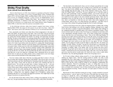 Microsoft Word - Lamott, Anne - Shitty First Drafts.doc