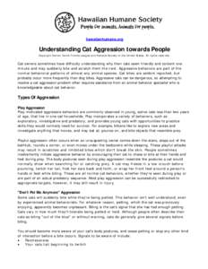 Microsoft Word - Understanding Cat Aggression.doc