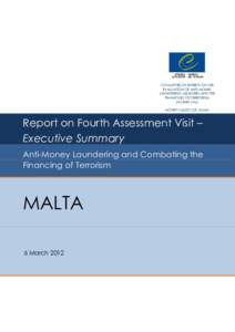 Tax evasion / Money laundering / Financial regulation / Bank regulation / Terrorism / Financial Action Task Force on Money Laundering / Politically exposed person / Terrorism financing / Moneyval / Malta / Financial crimes / Prevention of Money Laundering Act