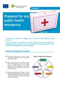 European Commission  FACTSHEET Prepared for any public health