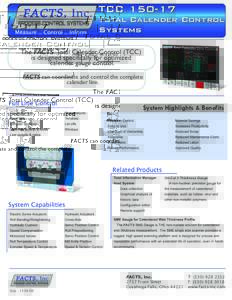 TCCMeasure .. Control .. Inform Total Calender Control Sy st e ms