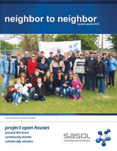 second quarter[removed]sasol volunteers at special olympics project open houses around the town