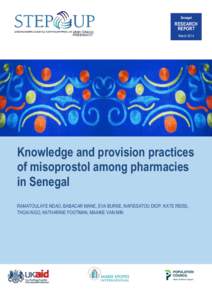 Knowledge and provision practices of misoprostol among pharmacies in Senegal
