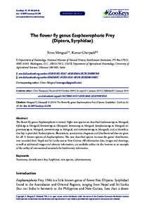A peer-reviewed open-access journal  ZooKeys 33: 39–[removed]Revision of the genus Eosphaerophoria