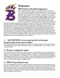 Bainbridge High School / Economics / Fundraiser / Fundraising / College baseball