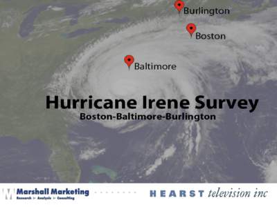 Table of Contents • Learning and Tracking of Hurricane Irene, p. 3-13 • Satisfaction of Coverage, p[removed] • Impact of Power Loss, p[removed]  • Use of Mobile and Internet, p[removed]