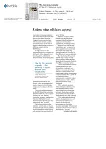 Trade unions in Australia / Australian Maritime Officers Union / Maritime Union of Australia