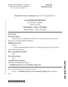 LEGISLATIVE GENERAL COUNSEL 6 Approved for Filing: C.J. Dupont[removed]:40 AM 6 H.B. 401 2nd Sub. (Gray)