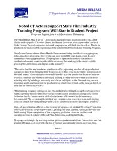 Microsoft Word[removed]CT Actors Support CT Film Industry trainees.doc