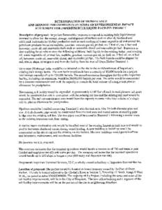 Determination of Significance (DS) and request for comments on scope of Environmental Impact Statement (EIS) for Imperium Bulk Liquid Facility Project[removed]) | Grays Harbor County, Washington | City of Hoquim and Was