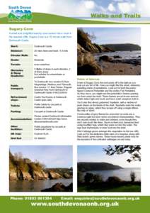 South Devon  Walks and Trails Area of Outstanding Natural Beauty  Sugary Cove