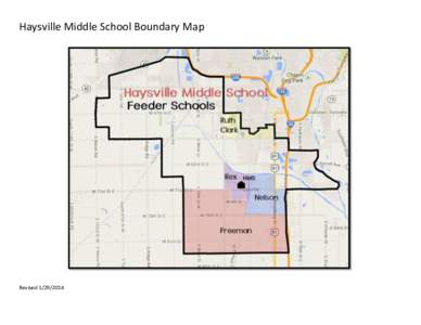 Haysville Middle School Boundary Map  Revised 