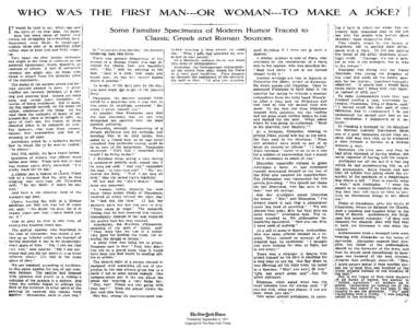 Published: September 3, 1911 Copyright © The New York Times 