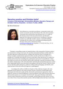 Narrative practice and Christian belief: A review of Interweavings: Conversations Between Narrative Therapy and Christian Faith by Alexander, I. & Cook, R. (Eds[removed])