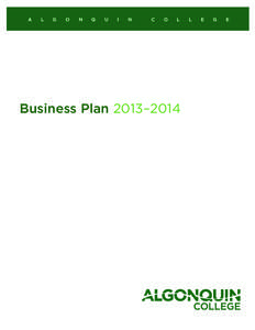 Business plan / Learning management system / Experiential education / Education / Management / Algonquin College