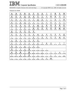 Corporate Specification  C-H[removed]REGISTRY: Graphic Character Sets and Code Pages