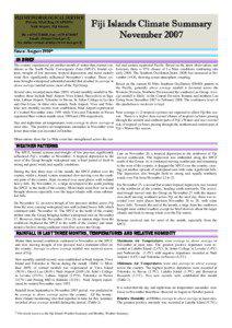 Rewa Province / Suva / Fiji Meteorological Service / Telephone numbers in Fiji / Rain / Lakeba / 2010–11 South Pacific cyclone season / Geography of Fiji / Geography of Oceania / Fiji / Oceania