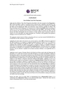 Base Prospectus dated 19 April[removed]duly licensed French credit institution) 40,000,000,000 Euro Medium Term Note Programme Under the Euro Medium Term Note Programme described in this base prospectus (the Programme),