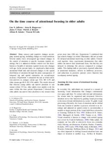 Psychological Research DOIs00426ORIGINAL ARTICLE  On the time course of attentional focusing in older adults