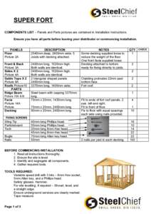 SUPER FORT INSTALLATION INSTRUCTIONS CK Final Copy