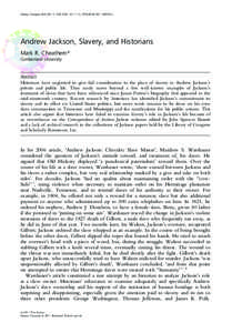 Racism / Slavery in the United States / African slave trade / Second Party System / Nullification Crisis / Secession in the United States / Andrew Jackson / Slavery / John C. Calhoun / Politics of the United States / Political parties in the United States / History of the United States