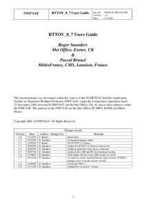 Procedural programming languages / Atmospheric radiative transfer codes / RTTOV / Advanced Microwave Sounding Unit / Fortran / C / Computing / Software engineering / Computer programming