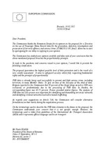 Letter from Barroso to the EDPS