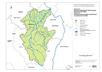 Bearbeitungsgebiet Mosel/Saar / Secteur de travail Moselle-Sarre: N  Karte A-15: