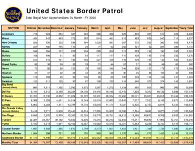 Borders of the United States / United States Border Patrol / Mexico–United States border / Southwestern United States / McAllen /  Texas / Laredo /  Texas / El Paso /  Texas / Livermore Sector / Rio Grande / Geography of Texas / Geography of the United States / Texas