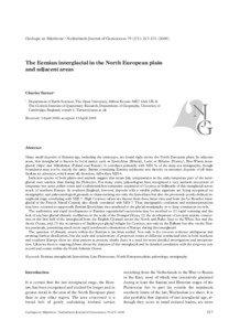 Geologie en Mijnbouw / Netherlands Journal of Geosciences[removed]): [removed]The Eemian interglacial in the North European plain
