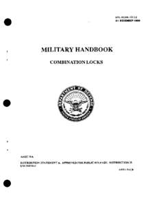 Military Handbook Combination Locks
