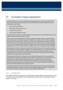 Western Sydney Airport – Environmental Impact Statement – Volume 2