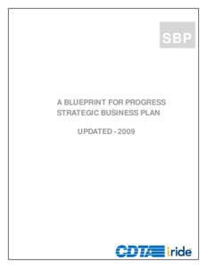 SBP  A BLUEPRINT FOR PROGRESS STRATEGIC BUSINESS PLAN UPDATED[removed]