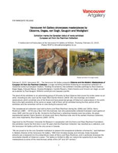 Paul Cézanne / Edgar Degas / Impressionism / Vincent van Gogh / Aix-en-Provence / Art thieves / Theft / Foundation E.G. Bührle / Lillie P. Bliss / Visual arts / Modern art / French people