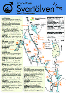 No rth Canoe Route  Svartälven