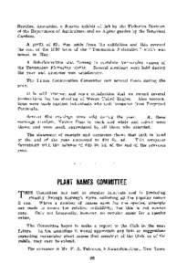 Reptiles, Anaspides, a Marine exhibit of fish by the Fisheries Division of the Department of Agriculture and an Alpine garden by the Botanical Gardens. A profit of £24 was made from the exhibition and this covered the c