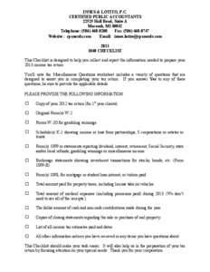 Economics / Income tax in the United States / Itemized deduction / IRS tax forms / Roth IRA / 401 / State income tax / 529 plan / Health savings account / Taxation in the United States / Financial economics / Finance