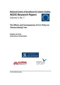 Democracy / Democratization / Legal reform / Foreign policy of the United States / Politics of Iran / Politics / Law / Democracy in the Middle East / Iran–United States relations / Economy of Iran / Government of Iran / Iran