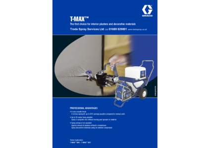 320596E , T-MAX™ The first choice for interior plasters and decorative materials