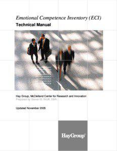 Emotional Competence Inventory (ECI) Technical Manual